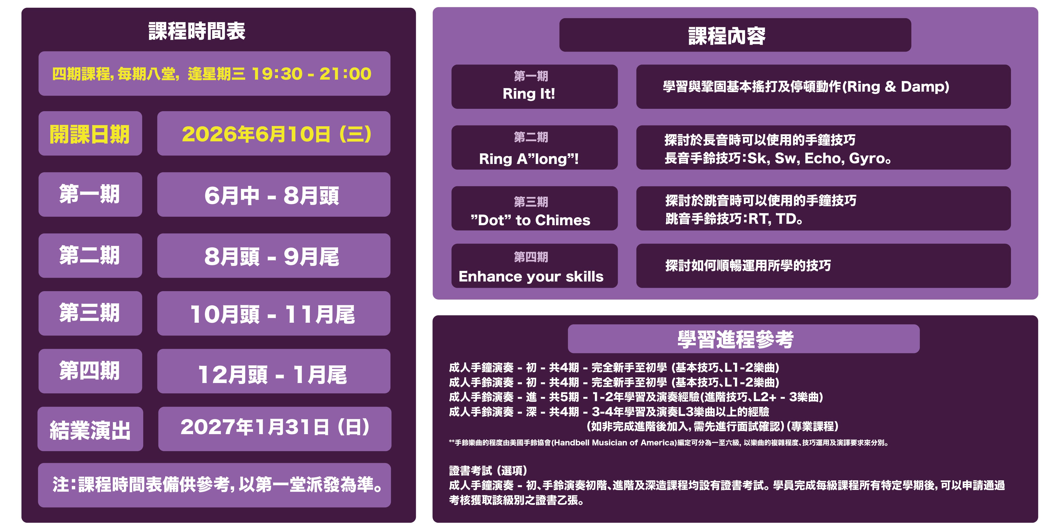 成人手鐘演奏 - 初