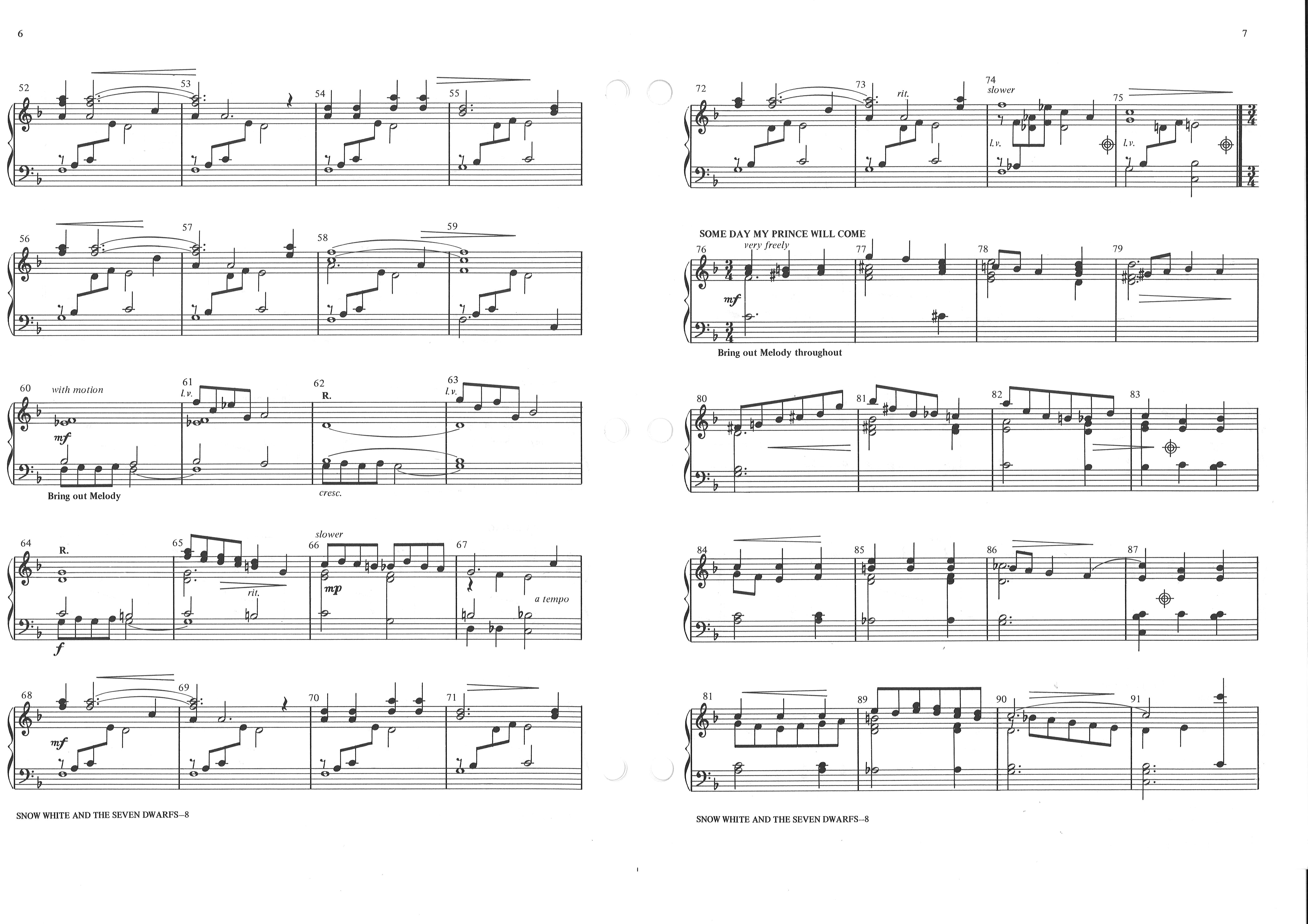Medley from "Snow White and the Seven Dwarfs"