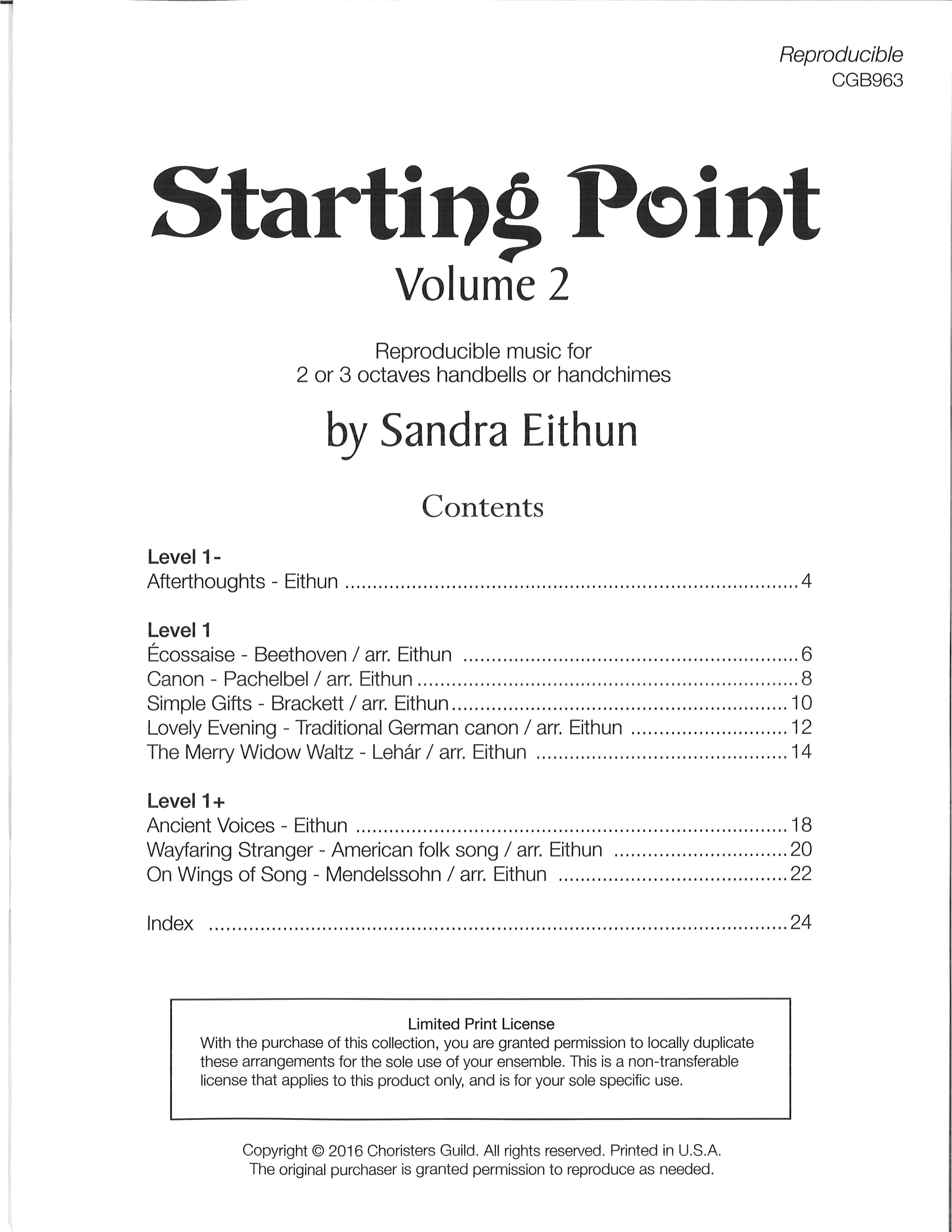Starting Point Volume 2 (2-3 Oct)