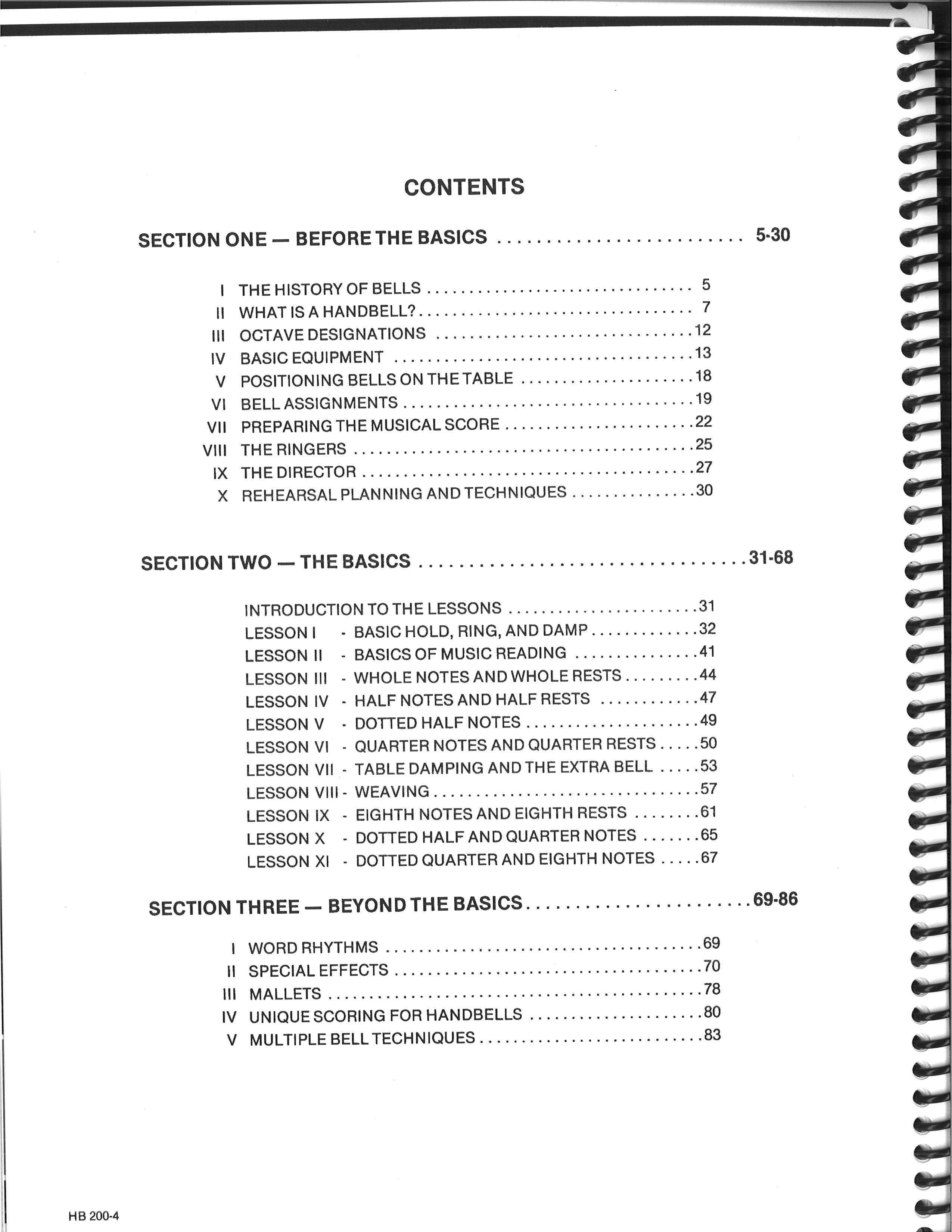 Learning to Ring Director's Manual